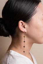画像をギャラリービューアに読み込む, BEADS LINE DROP TIGERSEYE EARRINGS