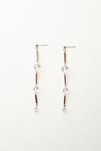 画像をギャラリービューアに読み込む, BEADS SAG DROP CRYSTAL QUARTZ EARRINGS