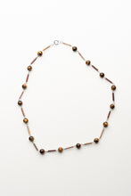 画像をギャラリービューアに読み込む, BEADS LINE TIGERSEYE NECKLACE
