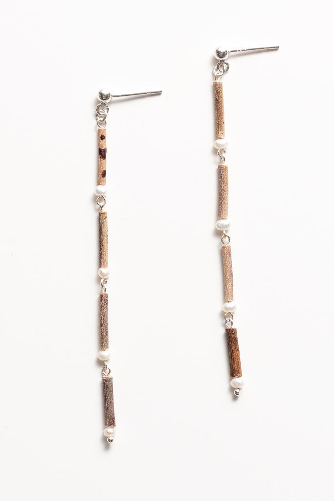 PEARL BEADS STRAIGHT 4 EARRINGS