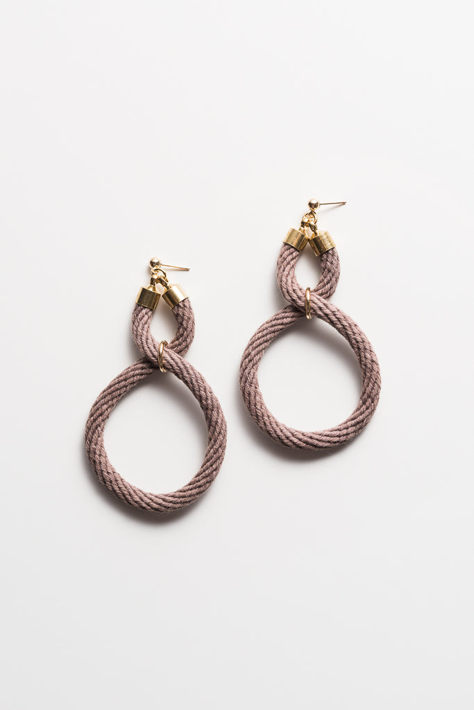 DYE ROPE TWIST1 EARRINGS