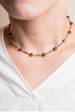 画像をギャラリービューアに読み込む, BEADS LINE TIGERSEYE NECKLACE
