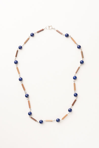 BEADS LINE LAPIS LAZULI NECKLACE